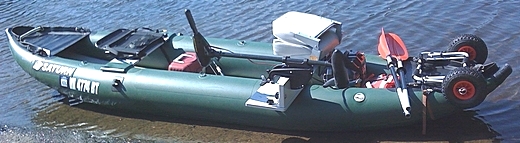 Saturn FK396 Fishing Kayak set up by customer. Click on image to enlarge.