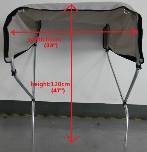 New Adjustable Width 2 Bow Bimini Top for Boat Kayak Canoe Etc | eBay