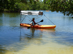 Bimini Top Sun Shade for Kayak. Click to zoom in.