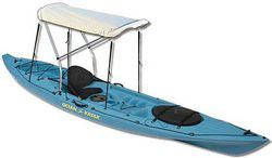 Saturn Bimini Tops for Kayaks, Canoe and KaBoats. Protects agains sun and rain. Click on image to zoom in.