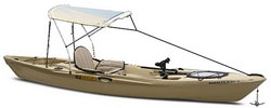Saturn Bimini Tops for Kayaks, Canoe and KaBoats. Protects agains sun and rain. Click on image to zoom in.