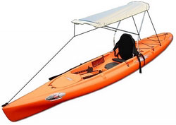 Saturn Bimini Tops for Kayaks, Canoe and KaBoats. Protects agains sun and rain. Click on image to zoom in.