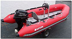 central console for inflatable boat dinghy tender