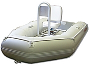 Cental console frame installed into small 9.6' Saturn inflatable boat dinghy. Click on image to Zoom in.