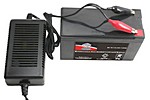 12V 7Ah Battery and Charger Setup.