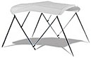 Sun canopies and bimini tops for inflatable boats.