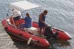 sun canopies and bimini tops for inflatable boats