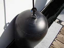 Inflatable Fenders for boats, yachts and sailboats.