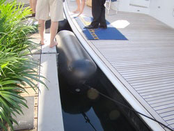 Inflatable Fenders for boats, yachts and sailboats.