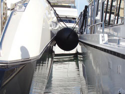 Inflatable Fenders for boats, yachts and sailboats.