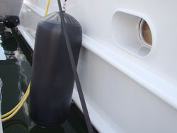Inflatable Fenders for boats, yachts and sailboats.