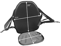 Inflatable Kayak Seat Dimensions. Click to zoom in.