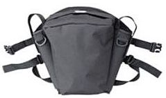 The Deluxe Molded Foam kayak fishing seat comes with a generous detachable zipper pack that has two solid plastic molded fishing rod holders incorporated into it. 