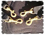 deluxe kayak seats Marine grade solid brass connecting snaps.