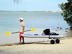 Foldable Aluminum Kayak Cart for Kayaks, Canoes, KaBoats, Paddleboards. etc