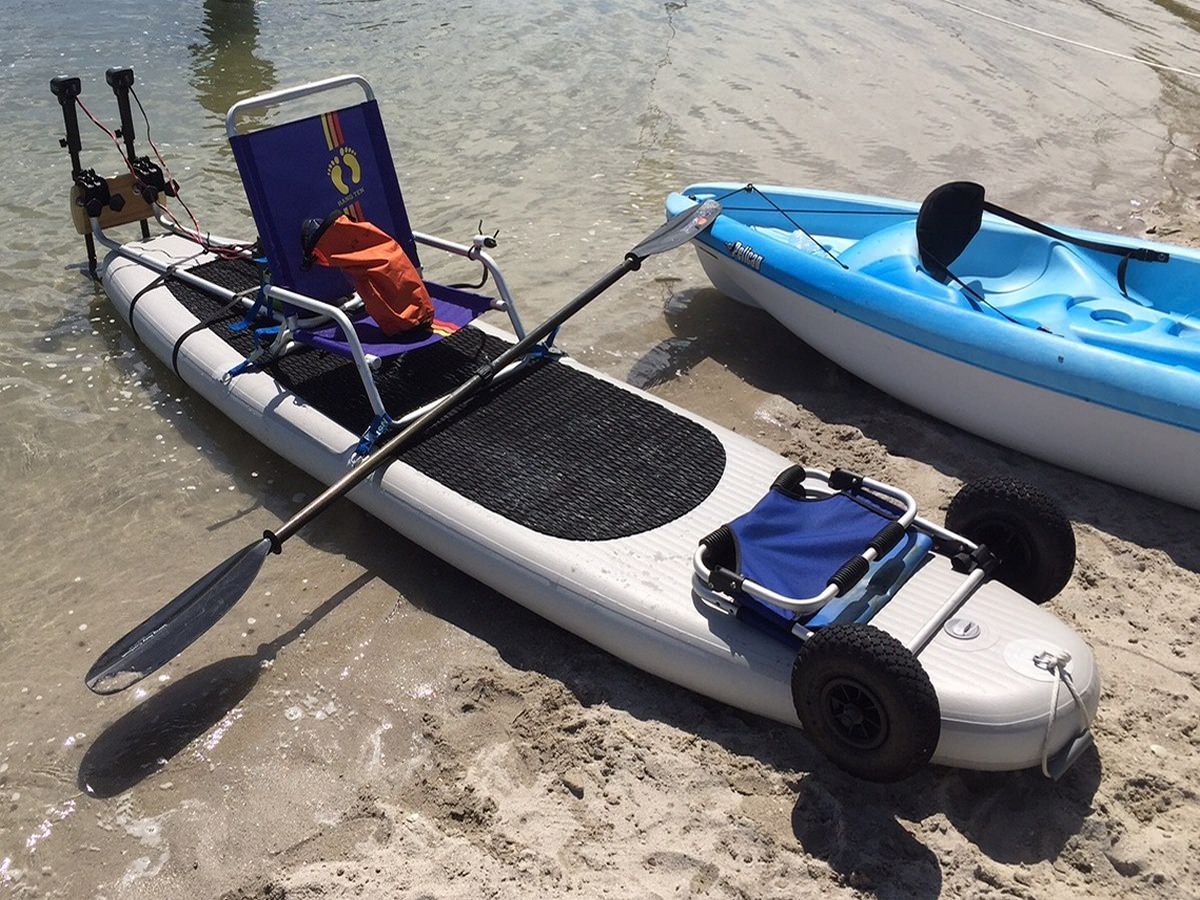 ADD ELECTRIC TROLLING MOTOR TO STAND UP SUP PADDLE BOARD MOTOR BOARD / KAYAK eBay