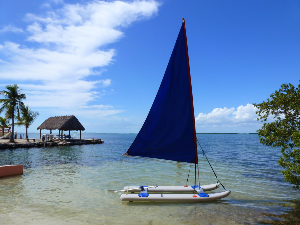  Foldable Portable Comes with 2 Sails for Small Boat Canoe Etc | eBay