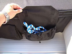 Over the seat removable cushion with detachable storage bag. Click on image to Zoom In.