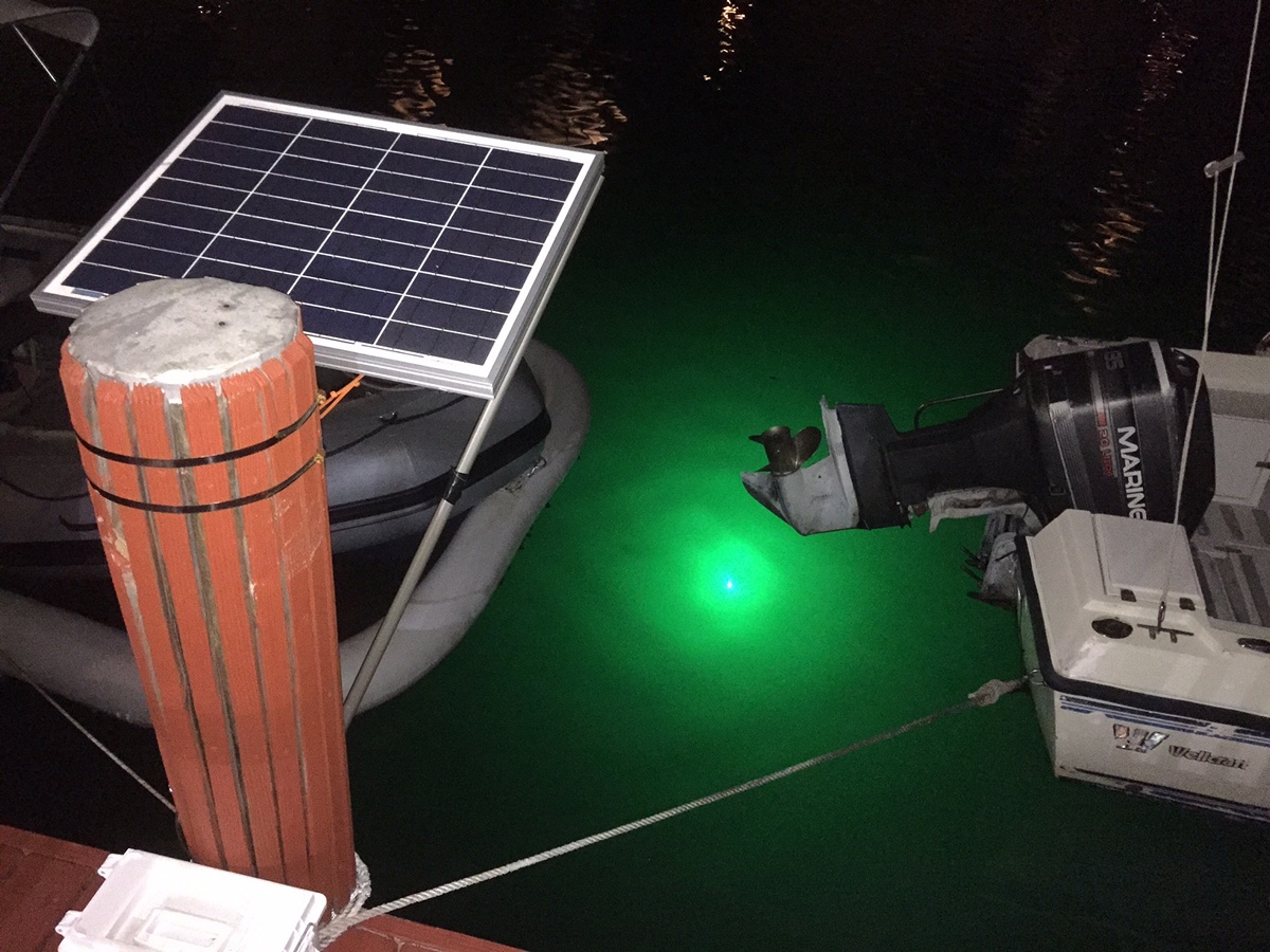 12 Volt 30 Watt underwater LED lighting for fishing, dock accent, works