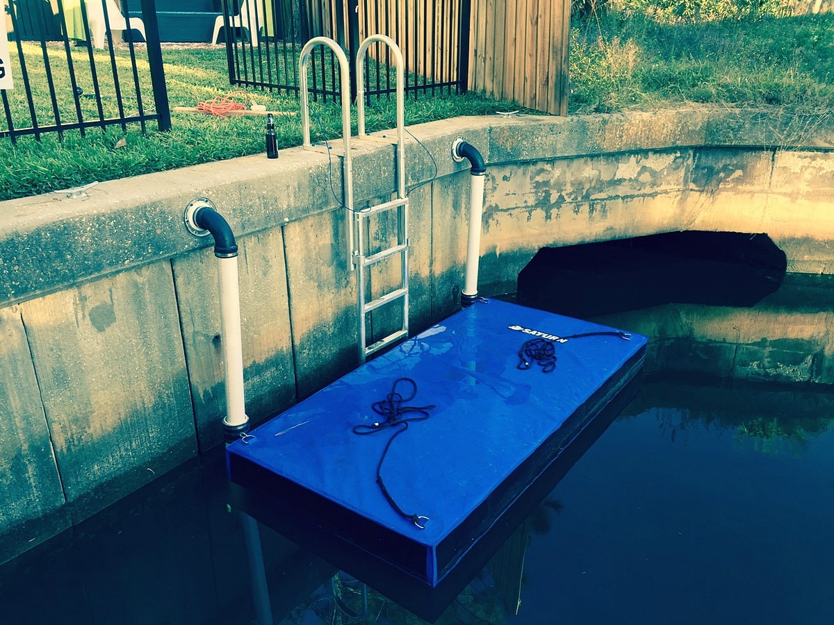 Floating Dock For Kayak, Canoe, Inflatable Boat or Small Watercraft.
