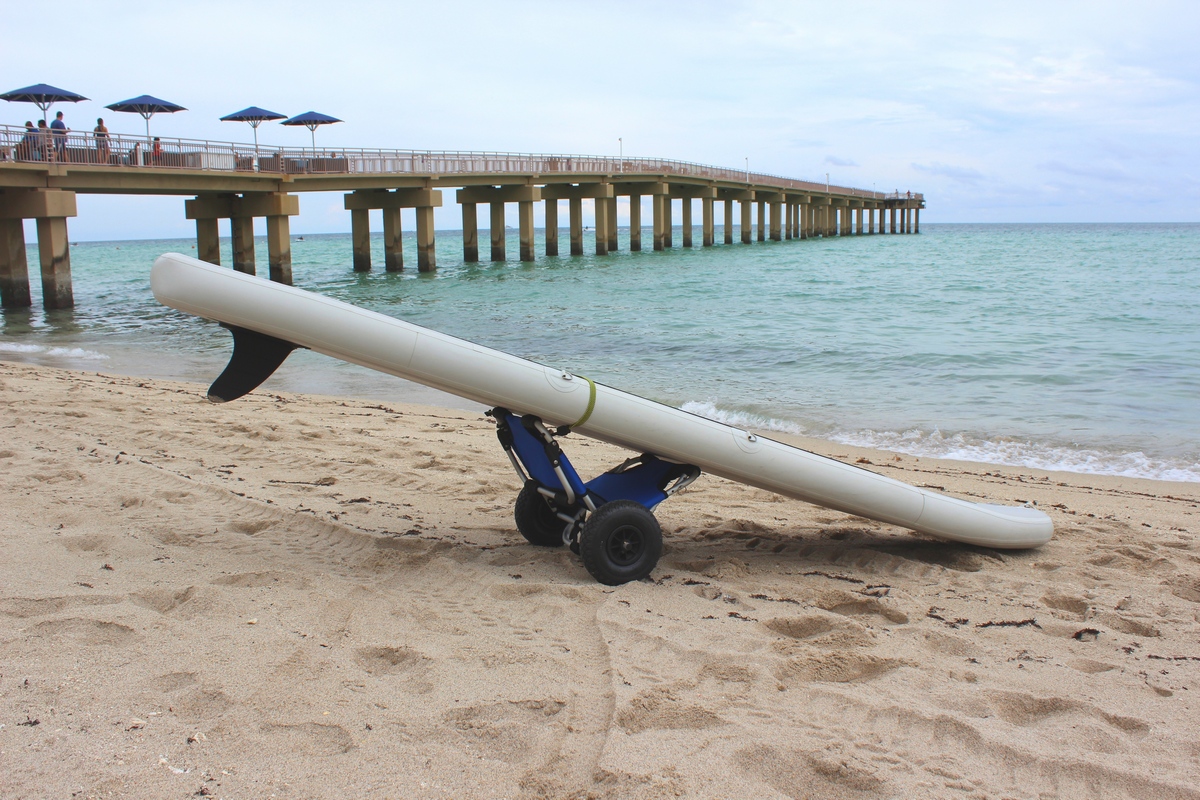 3InOne. SUP PADDLE BOARD CART TRANSPORT TROLLEY ALSO USED AS A BEACH