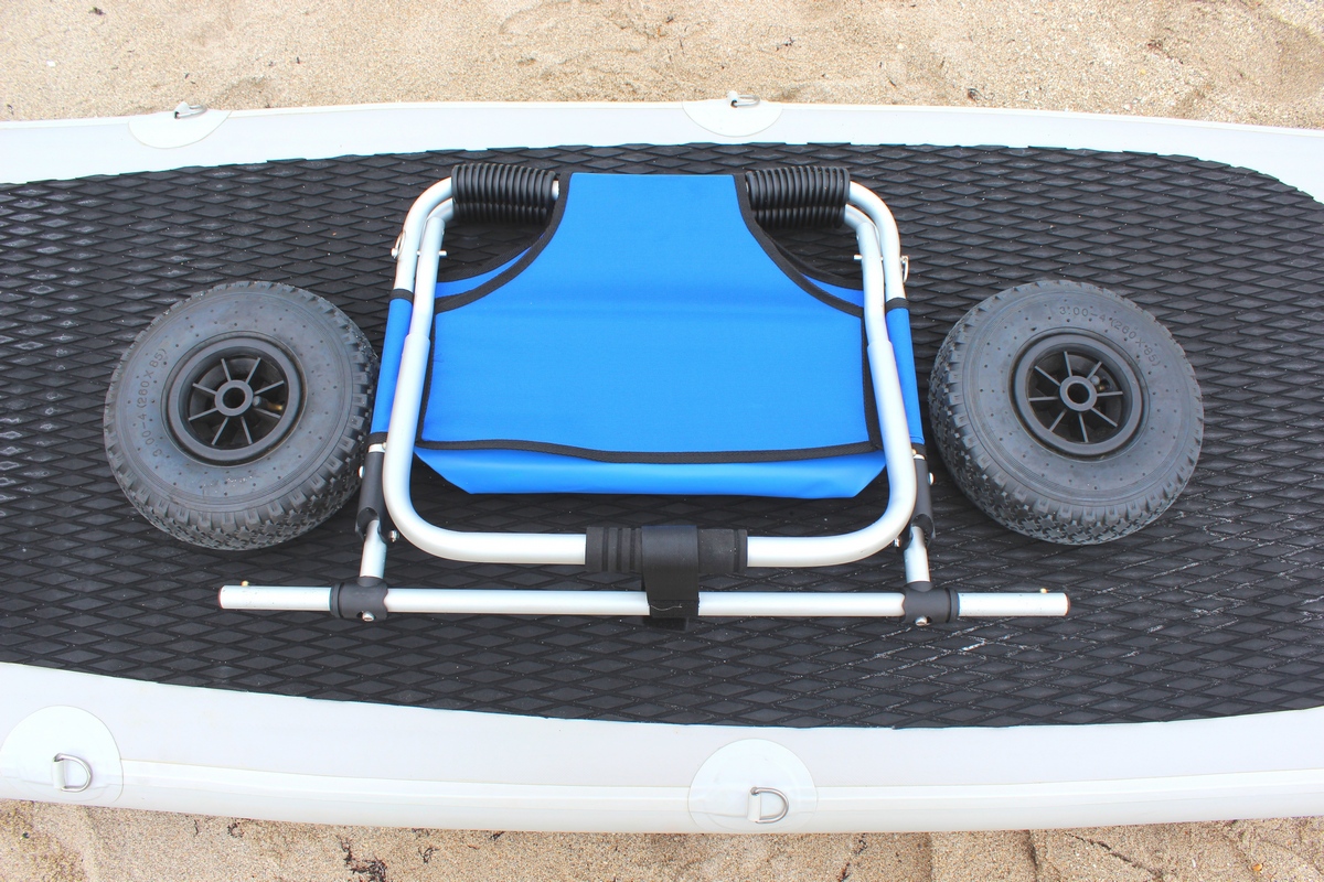 SUP PADDLE BOARD TROLLEY CART / FOLDABLE ALUMINUM BEACH CHAIR / HAND