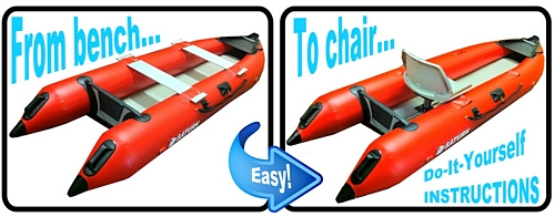 DIY Instructions to convert seat benches into chair platform.