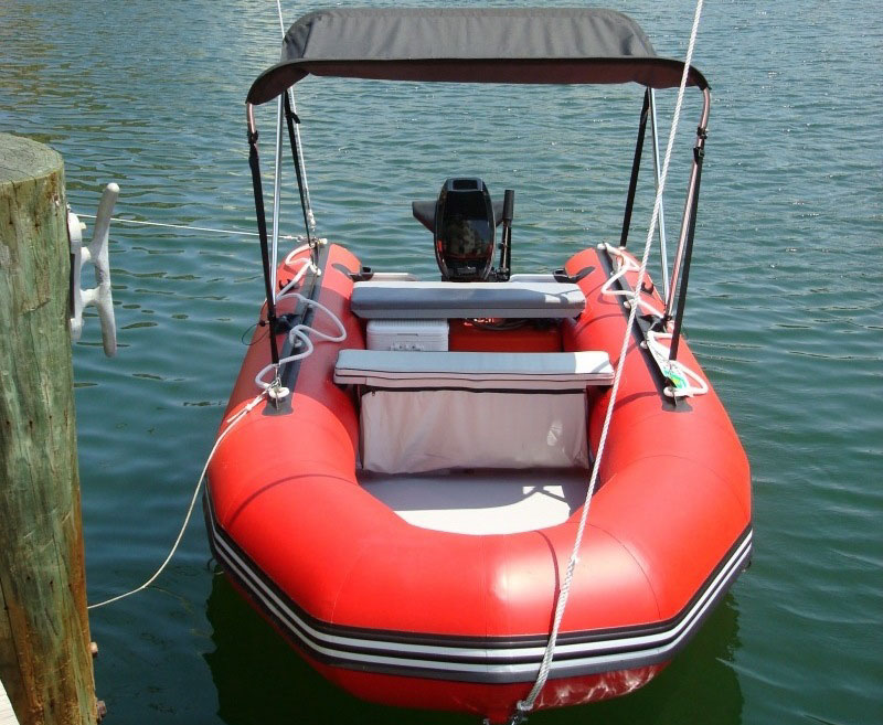 2Bow Sun Shade Bimini Tops for Inflatable Boats.