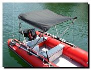 inflatable boat raft bimini top sun canopy