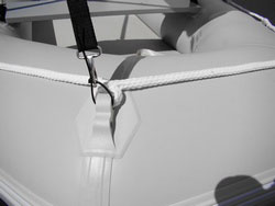 Small 2 bow canopy for inflatable boats. Click to zoom in.