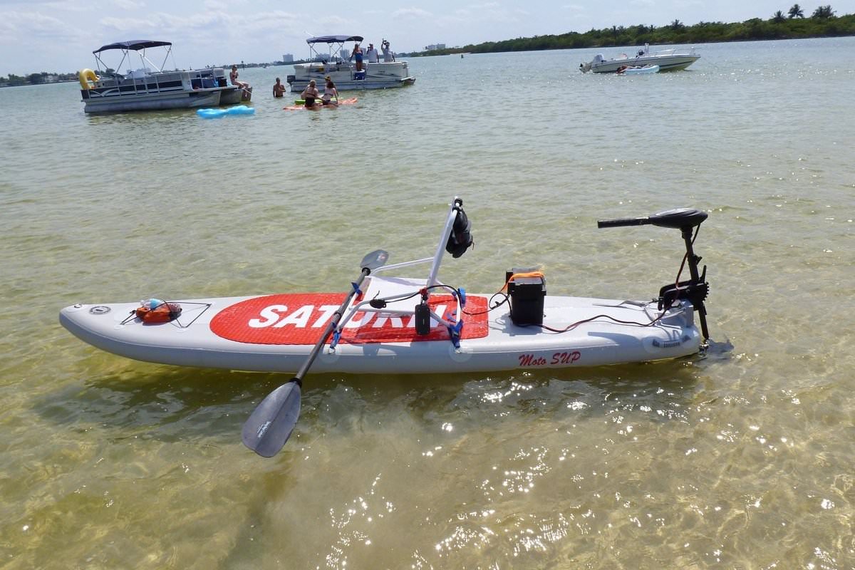 MotoSUP Motorized Inflatable Paddle Board SUP.