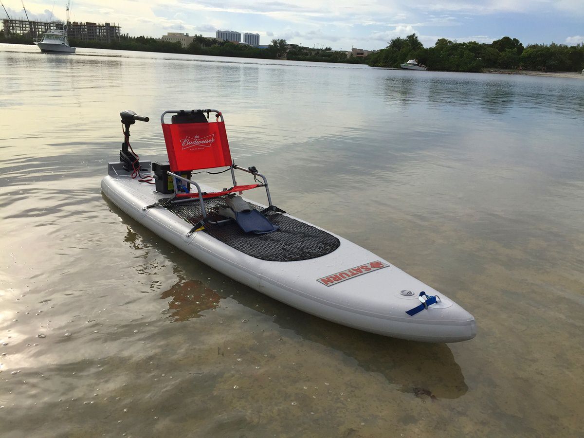 MotoSUP Motorized Inflatable SUP Paddle Board.