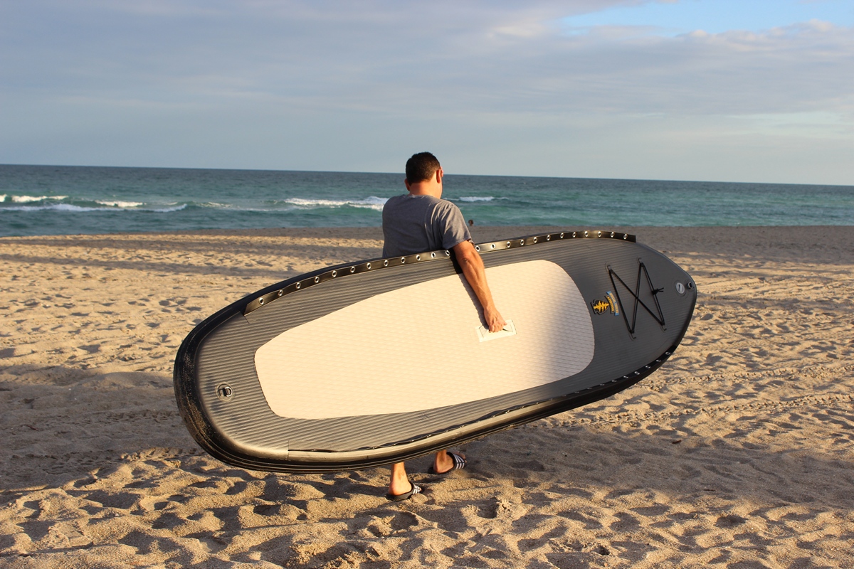 11' X 35" WIDE MILITARY GRADE SPECIAL FORCES BLACK INFLATABLE SUP