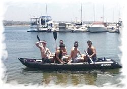 KaBoat with 6 people on board. Click to order.
