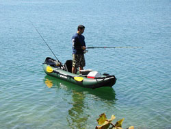 Saturn Inflatable Fishing Kayak FK396. Inflatable Kayaks for Fishing and Recreation. Click on image to zoom in.