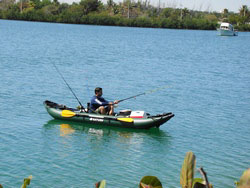 Saturn Inflatable Fishing Kayak FK396. Inflatable Kayaks for Fishing and Recreation. Click on image to zoom in.