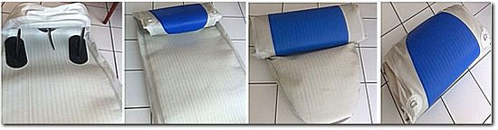 Folding paddle board for storage