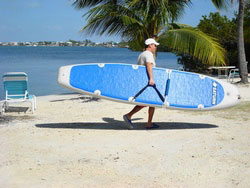 Saturn SOT330 Inflatable Paddle Board Sit-On-Top Kayak. Click on image to zoom in.