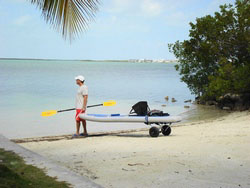 Saturn SOT330 Inflatable Paddle Board Sit-On-Top Kayak. Click on image to zoom in.