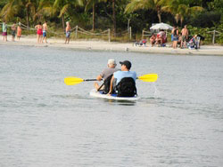 Saturn SOT365 Inflatable Paddle Board Sit-On-Top Kayak. Click on image to zoom in.