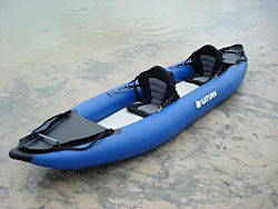 RK375 Saturn kayak with optional deluxe kayak seats installed