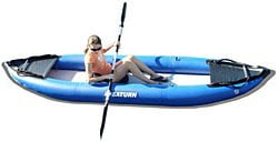 Saturn inflatable kayaks. Budget kayak for long expeditions. 