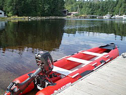 Here are the first pictures of our KaBoat in Alaska. The boat performed flawlessly on our ride. I'm very pleased and received quite a few comments from other boaters, one even asked for your website and was very interested. Thanks again for all your help.