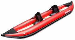 Saturn 13' RK396 white water inflatable kayak. Click on image to zoom in.
