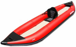 Saturn 13' RK396 white water inflatable kayak. Click on image to zoom in.