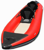 Saturn 13' RK396 white water inflatable kayak. Click on image to zoom in.