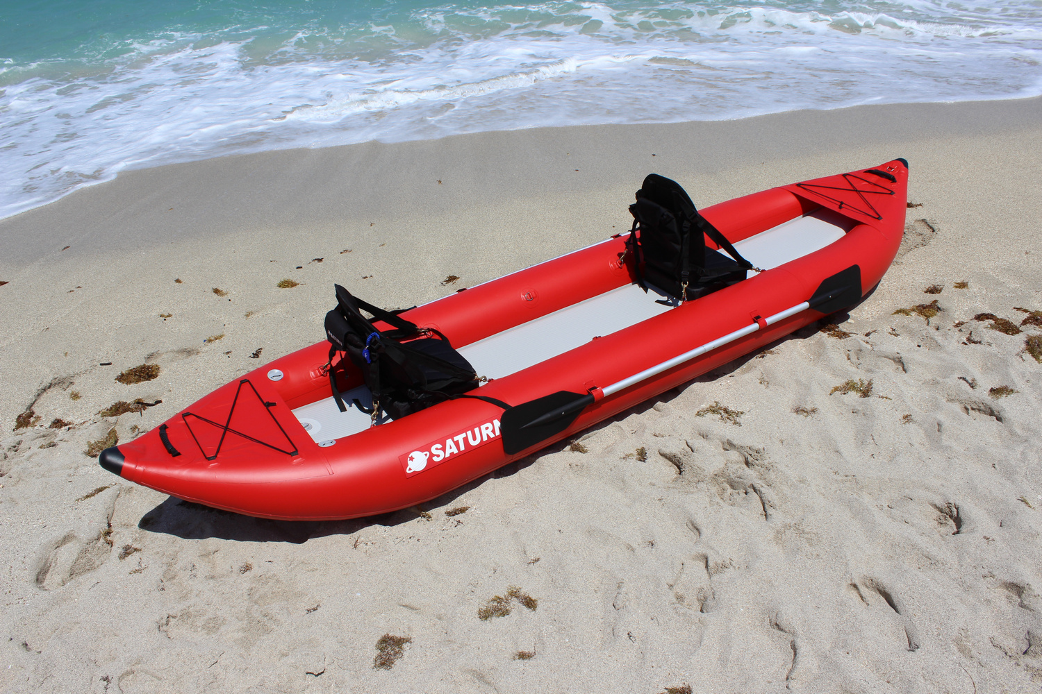 14FT SATURN COMMERCIAL GRADE PRO INFLATABLE SELF BAILING OCEAN KAYAK
