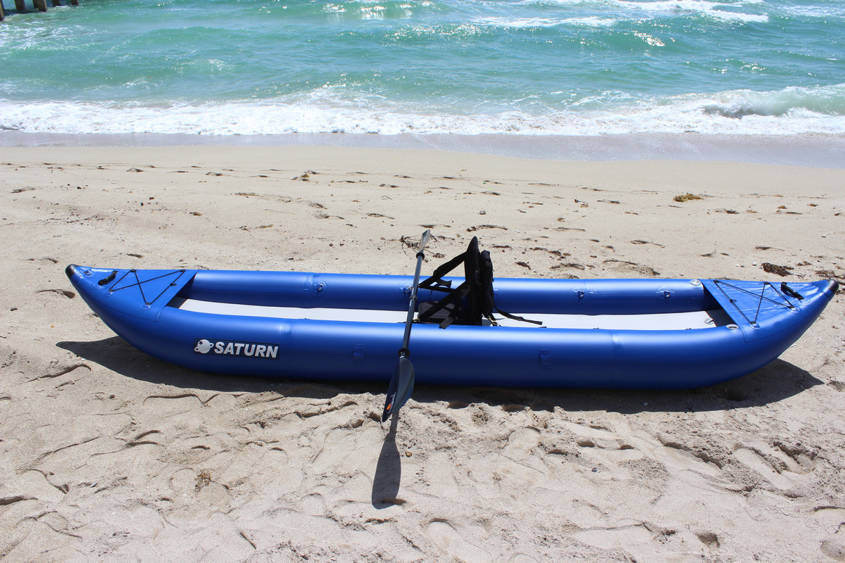 14FT HEAVY DUTY COMMERCIAL GRADE SATURN INFLATABLE PRO OCEAN KAYAK RAFT