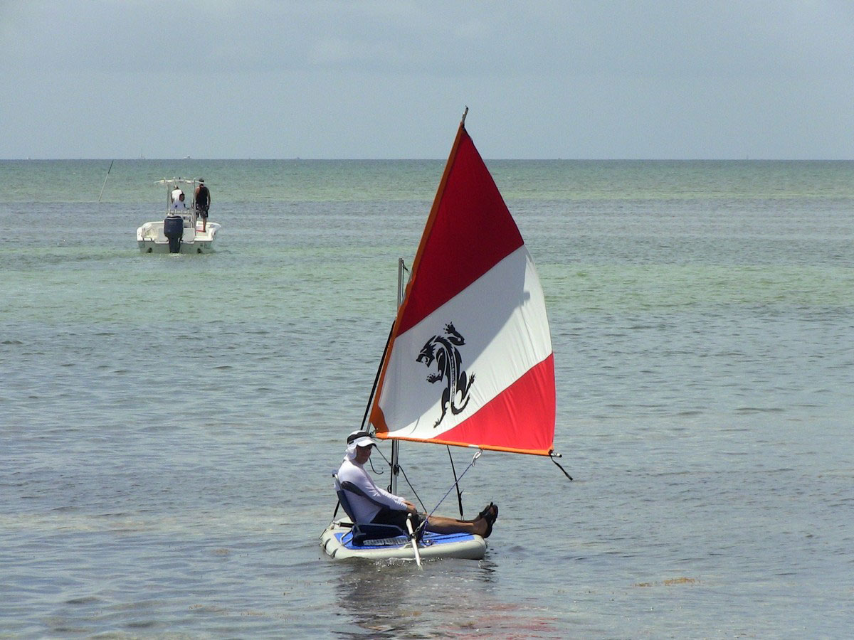 45 SQF LATEEN SAIL RIG KIT FOR SMALL BOAT CANOE KAYAK SAIL BOARD