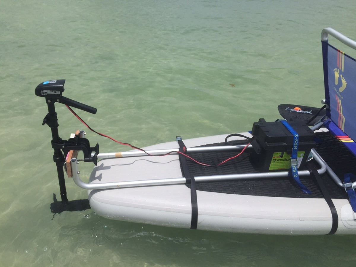 UltraLight 20Lbs Electric Trolling Motor for small watercrafts.
